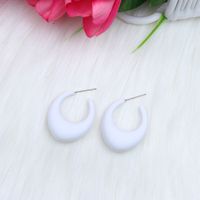 Retro Simple Style Water Droplets Arylic Spray Paint Women's Ear Studs sku image 11