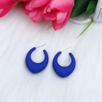 Retro Simple Style Water Droplets Arylic Spray Paint Women's Ear Studs sku image 5