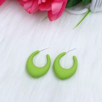 Retro Simple Style Water Droplets Arylic Spray Paint Women's Ear Studs sku image 12