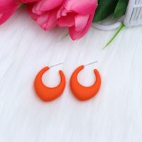 Retro Simple Style Water Droplets Arylic Spray Paint Women's Ear Studs sku image 1