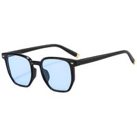 Elegant Basic Solid Color Ac Square Full Frame Women's Sunglasses sku image 6