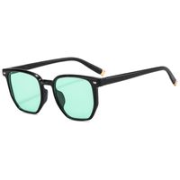 Elegant Basic Solid Color Ac Square Full Frame Women's Sunglasses sku image 5