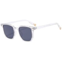 Elegant Basic Solid Color Ac Square Full Frame Women's Sunglasses sku image 3