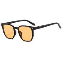 Elegant Basic Solid Color Ac Square Full Frame Women's Sunglasses sku image 4