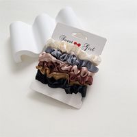Women's Simple Style Ditsy Floral Solid Color Satin Hair Tie sku image 1