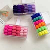 Basic Solid Color Plush Hair Tie main image 4