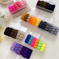 Basic Solid Color Plush Hair Tie main image 2