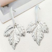 1 Pair Vacation Square Maple Leaf Heart Shape Plating Alloy Drop Earrings sku image 4