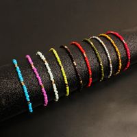 Wholesale Jewelry Vacation Color Block Bead Anklet main image 1