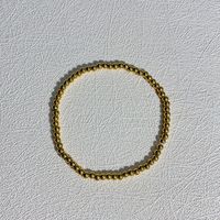 Simple Style Geometric Stainless Steel Beaded Plating Bracelets sku image 1