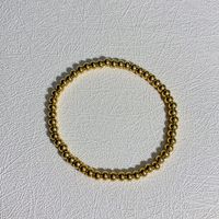 Simple Style Geometric Stainless Steel Beaded Plating Bracelets sku image 2