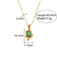 Modern Style Irregular Stainless Steel Plating Inlay Zircon 18k Gold Plated Earrings Necklace main image 5