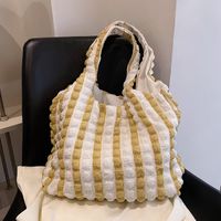 Women's Medium Nylon Solid Color Fashion Square Open Shoulder Bag sku image 3