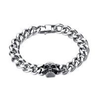 Retro Punk Skull Stainless Steel Titanium Steel Polishing Men's Bracelets main image 3