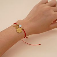 Style Classique L'oeil Du Diable Star Forme De Cœur Verre Corde Femmes Bracelets main image 8