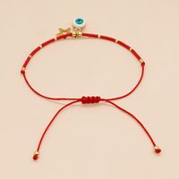 Style Classique L'oeil Du Diable Star Forme De Cœur Verre Corde Femmes Bracelets main image 6