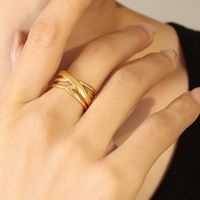 Fashion Multi-layer C-shaped Opening Ring sku image 4