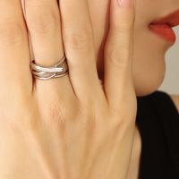 Fashion Multi-layer C-shaped Opening Ring sku image 3