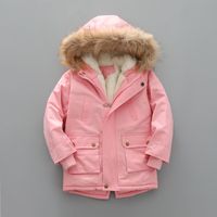 Casual Solid Color Multiple Pockets Cotton Blend Boys Outerwear main image 5