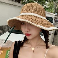 Women's Vacation Simple Style Bow Knot Big Eaves Sun Hat sku image 15