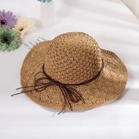 Women's Vacation Simple Style Bow Knot Big Eaves Sun Hat sku image 1