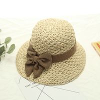 Women's Vacation Simple Style Bow Knot Big Eaves Sun Hat sku image 8