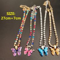 Wholesale Jewelry Simple Style Butterfly Alloy Artificial Gemstones Anklet main image 5