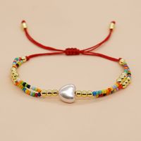 Simple Style Heart Shape Glass Wholesale Bracelets sku image 1