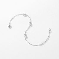 Wholesale Ins Style Simple Style Infinity Sterling Silver Rhodium Plated Zircon Bracelets main image 1