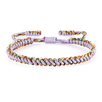 Retro Geometric Rope Knitting Unisex Bracelets sku image 7