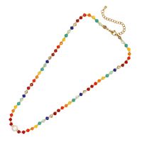 Cute Sweet Pearl Artificial Crystal Beaded Women's Necklace sku image 1