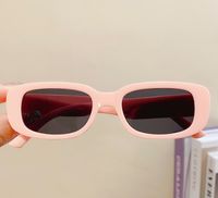 Cute Solid Color Pc Round Frame Square Oval Frame Full Frame Kids Sunglasses sku image 13
