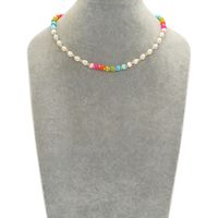 Artistic Colorful Imitation Pearl Soft Clay Wholesale Bracelets Necklace main image 5