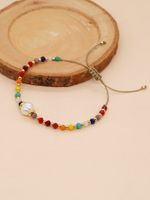 Sweet Colorful Artificial Crystal Freshwater Pearl Beaded Women's Bracelets main image 7