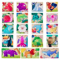 Puzzles Toddler(3-6years) Cartoon Wood Toys main image 3