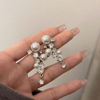 Classic Style Geometric Alloy Inlay Artificial Gemstones Women's Drop Earrings main image 1