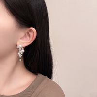 Classic Style Geometric Alloy Inlay Artificial Gemstones Women's Drop Earrings main image 2