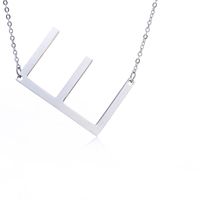 Style Simple Lettre Acier Inoxydable Placage Évider Pendentif sku image 26