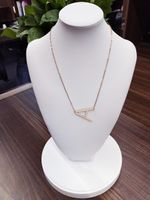Simple Style Letter Stainless Steel Plating Hollow Out Pendant Necklace main image 3