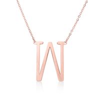 Style Simple Lettre Acier Inoxydable Placage Évider Pendentif sku image 70