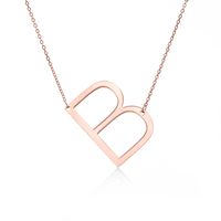 Simple Style Letter Stainless Steel Plating Hollow Out Pendant Necklace sku image 49