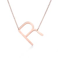 Simple Style Letter Stainless Steel Plating Hollow Out Pendant Necklace sku image 65