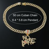 Hip Hop Géométrique Alliage Strass Placage Incruster Strass Unisexe Pendentif main image 3