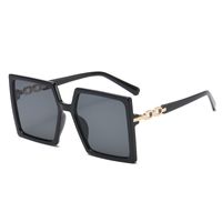 Retro Fashion Leopard Pc Square Patchwork Full Frame Women's Sunglasses sku image 2