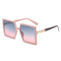 Retro Fashion Leopard Pc Square Patchwork Full Frame Women's Sunglasses sku image 3