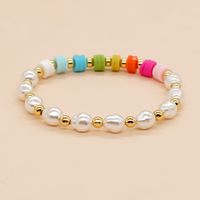 Artistic Colorful Imitation Pearl Soft Clay Wholesale Bracelets Necklace sku image 1