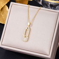 Elegant Letter Dreamcatcher Heart Shape Stainless Steel Plating Inlay Artificial Pearls Zircon Pendant Necklace sku image 6