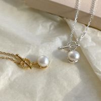 Wholesale Elegant Ball Sterling Silver Shell Pendant Necklace main image 3