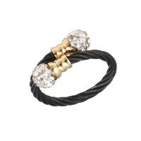 Streetwear Star Stainless Steel Inlay Artificial Gemstones Rings Bracelets Earrings sku image 3