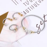 Streetwear Star Stainless Steel Inlay Artificial Gemstones Rings Bracelets Earrings main image 1
